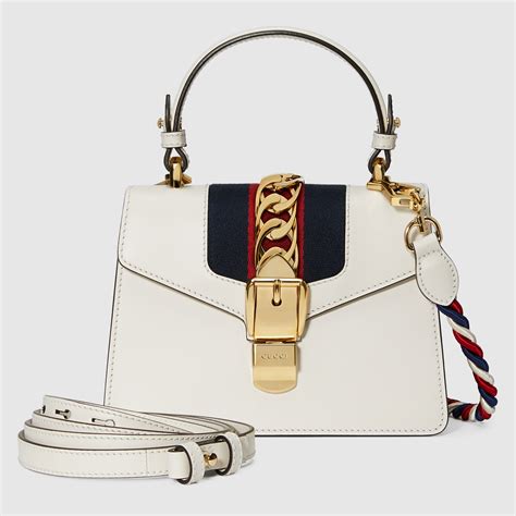 mini sylvie leather shoulder bag gucci|gucci sylvie bag price.